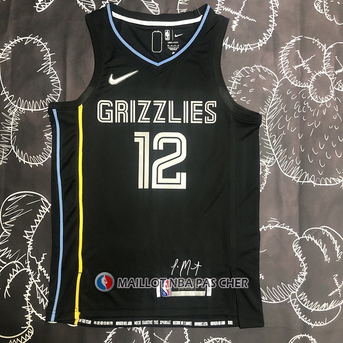 Maillot Memphis Grizzlies Ja Morant NO 12 Select Series Noir